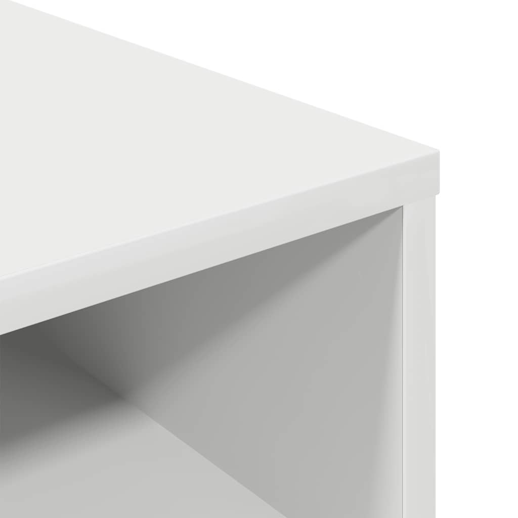 Boekenkast 34x31x80 cm bewerkt hout wit