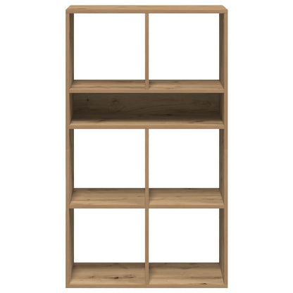Boekenkast 66x31x112 cm bewerkt hout artisanaal eikenkleur