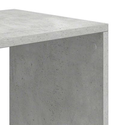 Boekenkast 66x31x112 cm bewerkt hout betongrijs