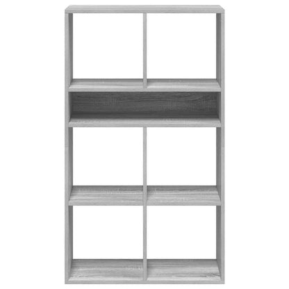 Boekenkast 66x31x112 cm bewerkt hout grijs sonoma eikenkleurig