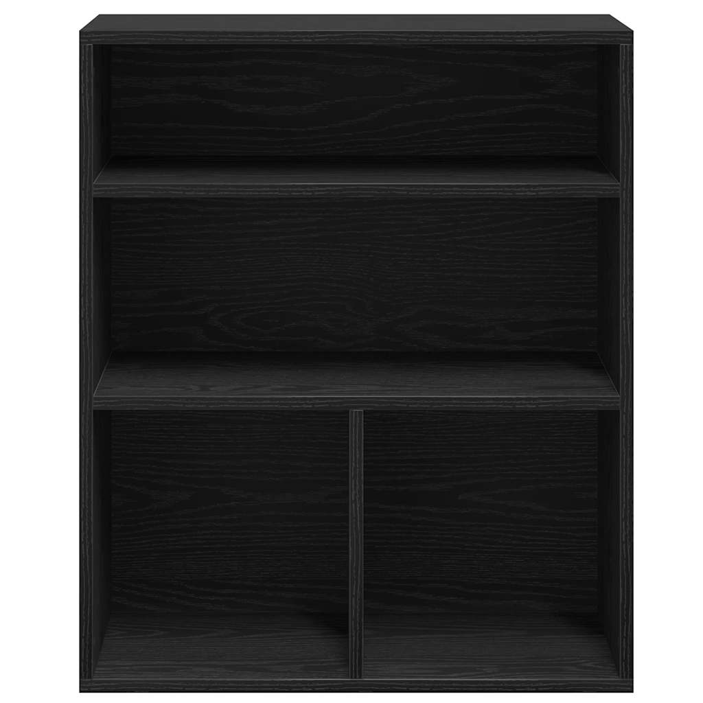 Boekenkast 60x30x71,5 cm bewerkt hout zwart