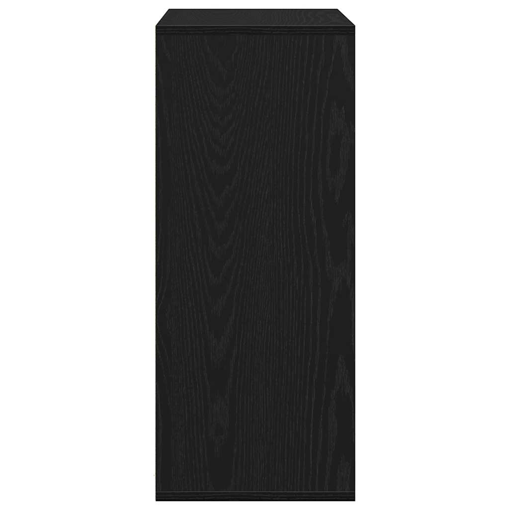 Boekenkast 60x30x71,5 cm bewerkt hout zwart