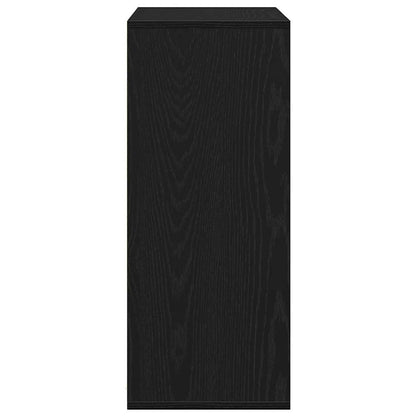 Boekenkast 60x30x71,5 cm bewerkt hout zwart