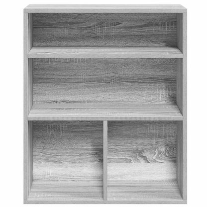 Boekenkast 60x30x71,5 cm bewerkt hout grijs sonoma eikenkleurig