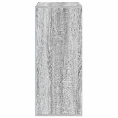 Boekenkast 60x30x71,5 cm bewerkt hout grijs sonoma eikenkleurig
