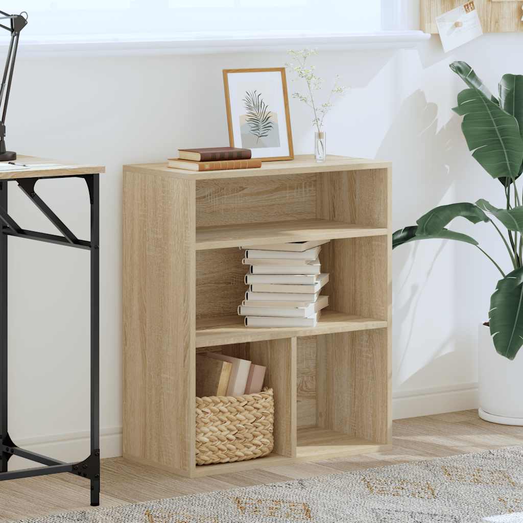 Boekenkast 60x30x71,5 cm bewerkt hout sonoma eikenkleurig