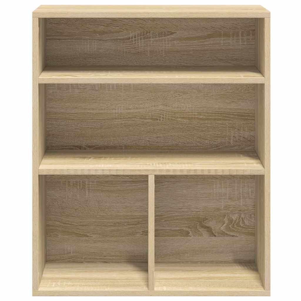 Boekenkast 60x30x71,5 cm bewerkt hout sonoma eikenkleurig
