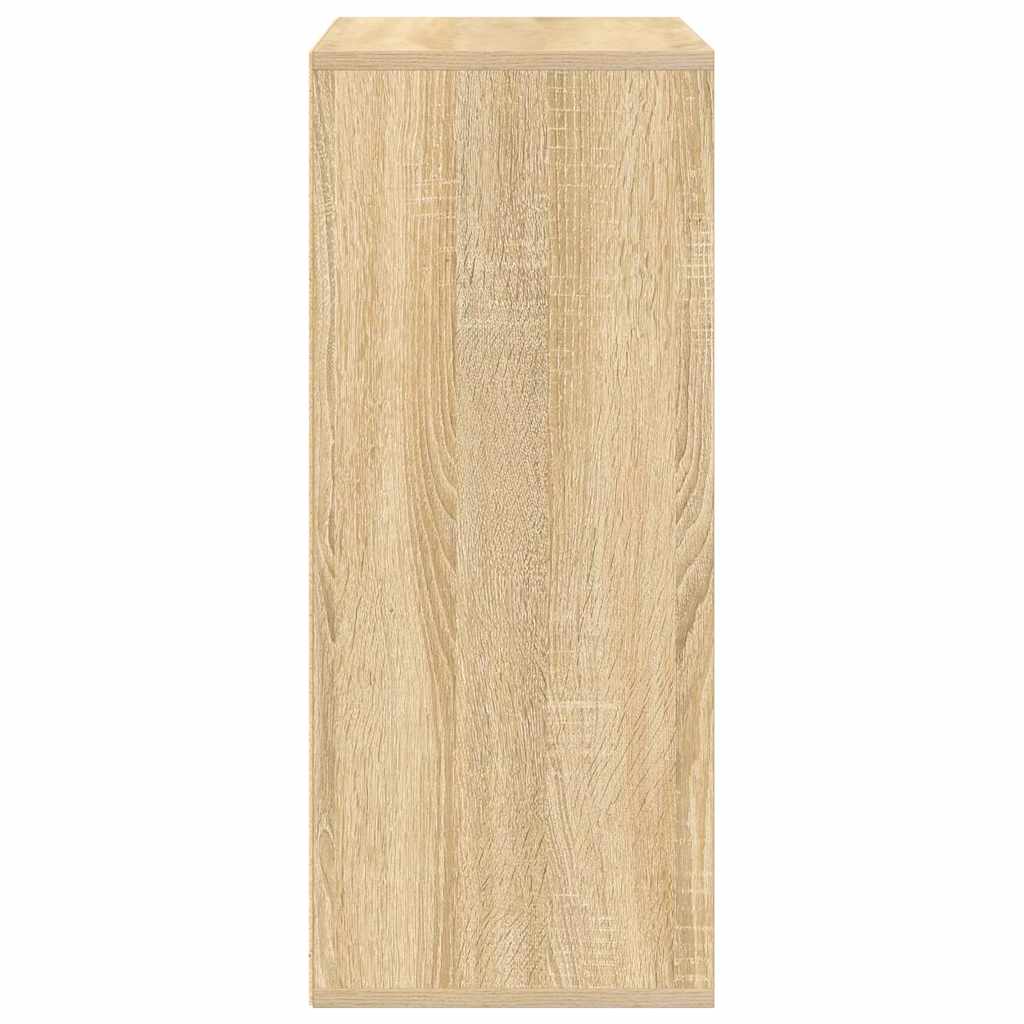 Boekenkast 60x30x71,5 cm bewerkt hout sonoma eikenkleurig