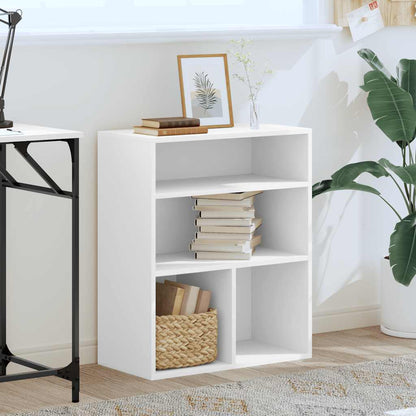 Boekenkast 60x30x71,5 cm bewerkt hout wit