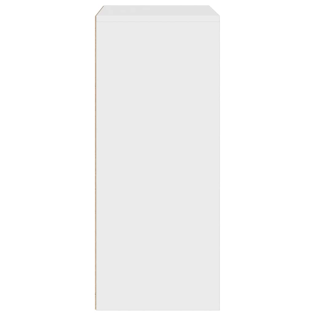 Boekenkast 60x30x71,5 cm bewerkt hout wit