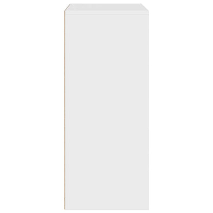 Boekenkast 60x30x71,5 cm bewerkt hout wit