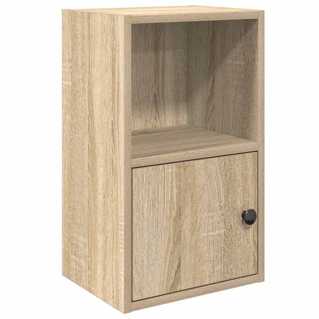 Boekenkast 31x24x52 cm bewerkt hout sonoma eikenkleurig