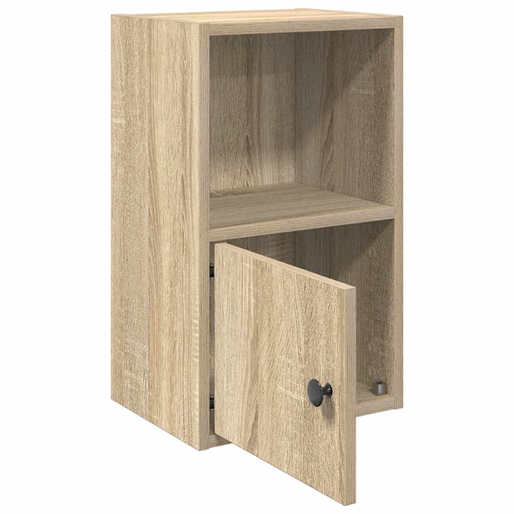 Boekenkast 31x24x52 cm bewerkt hout sonoma eikenkleurig