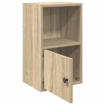 Boekenkast 31x24x52 cm bewerkt hout sonoma eikenkleurig