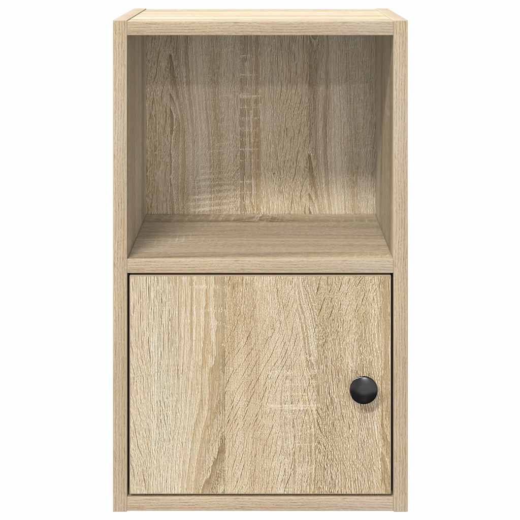 Boekenkast 31x24x52 cm bewerkt hout sonoma eikenkleurig