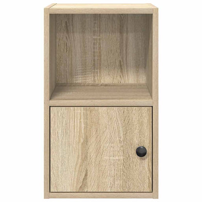 Boekenkast 31x24x52 cm bewerkt hout sonoma eikenkleurig