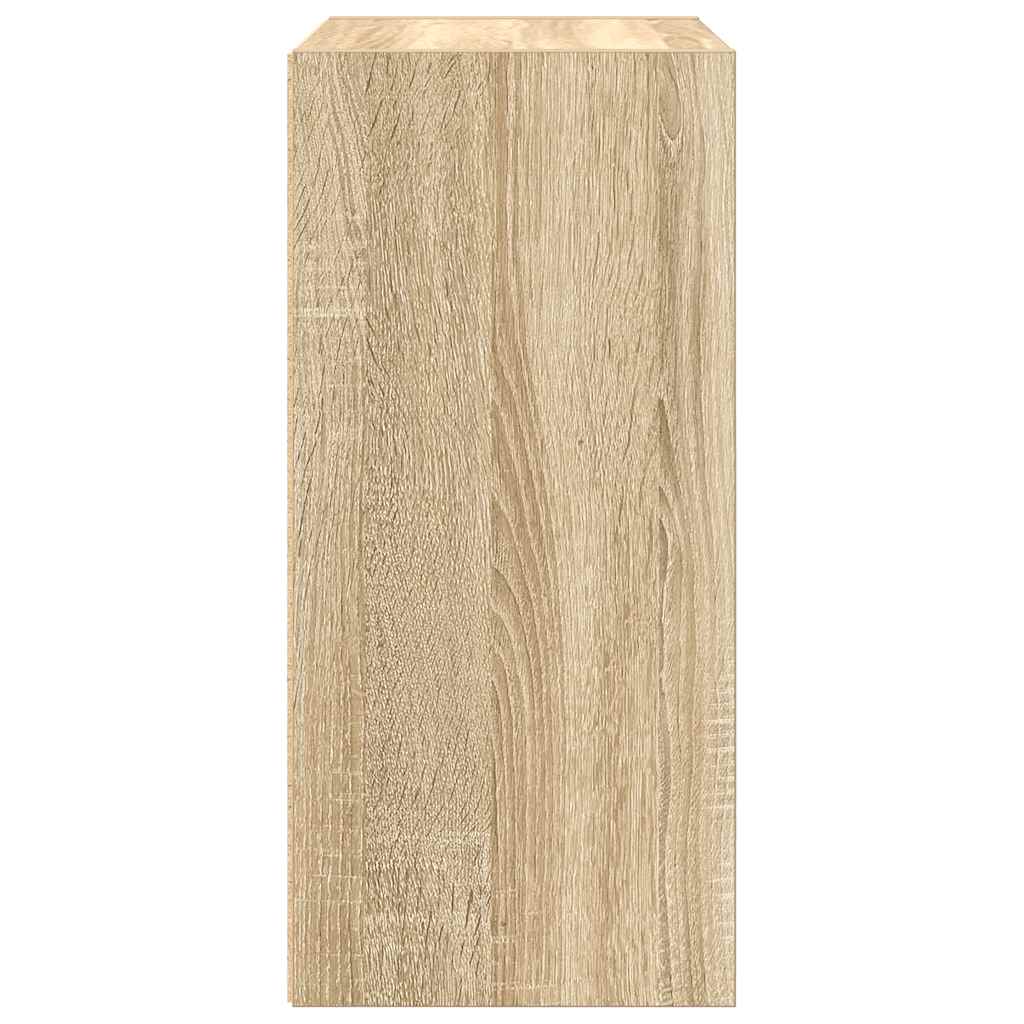 Boekenkast 31x24x52 cm bewerkt hout sonoma eikenkleurig