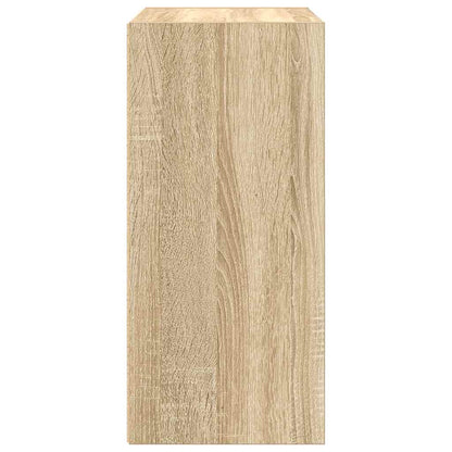 Boekenkast 31x24x52 cm bewerkt hout sonoma eikenkleurig