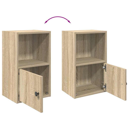 Boekenkast 31x24x52 cm bewerkt hout sonoma eikenkleurig