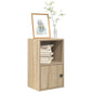 Boekenkast 31x24x52 cm bewerkt hout sonoma eikenkleurig