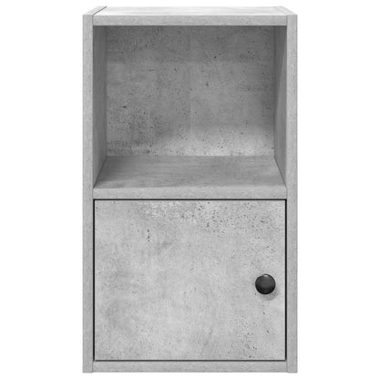 Boekenkast 31x24x52 cm bewerkt hout betongrijs