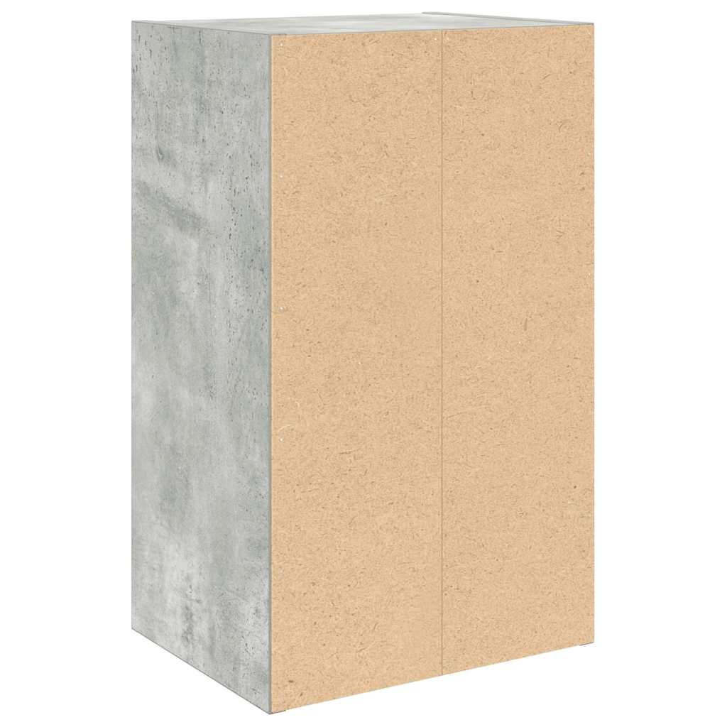 Boekenkast 31x24x52 cm bewerkt hout betongrijs