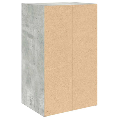 Boekenkast 31x24x52 cm bewerkt hout betongrijs
