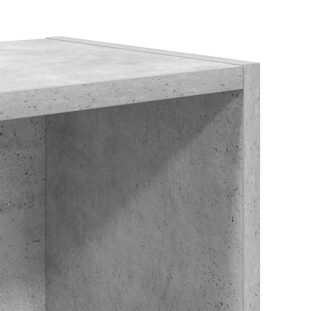 Boekenkast 31x24x52 cm bewerkt hout betongrijs