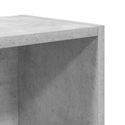 Boekenkast 31x24x52 cm bewerkt hout betongrijs