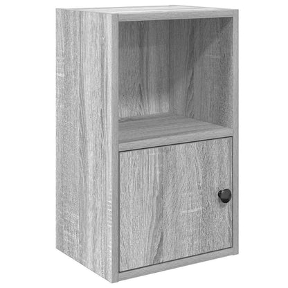 Boekenkast 31x24x52 cm bewerkt hout grijs sonoma eikenkleurig