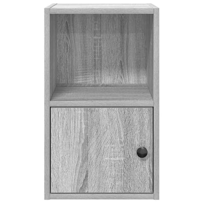 Boekenkast 31x24x52 cm bewerkt hout grijs sonoma eikenkleurig