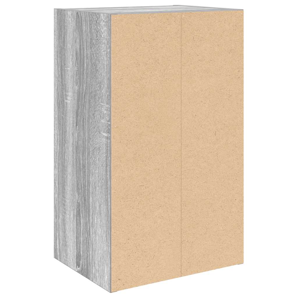 Boekenkast 31x24x52 cm bewerkt hout grijs sonoma eikenkleurig