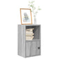 Boekenkast 31x24x52 cm bewerkt hout grijs sonoma eikenkleurig