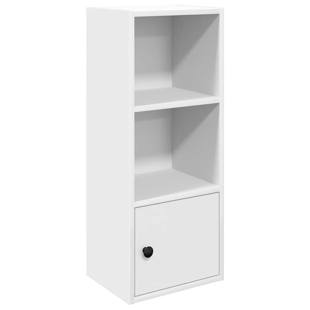 Boekenkast 31x24x77 cm bewerkt hout wit