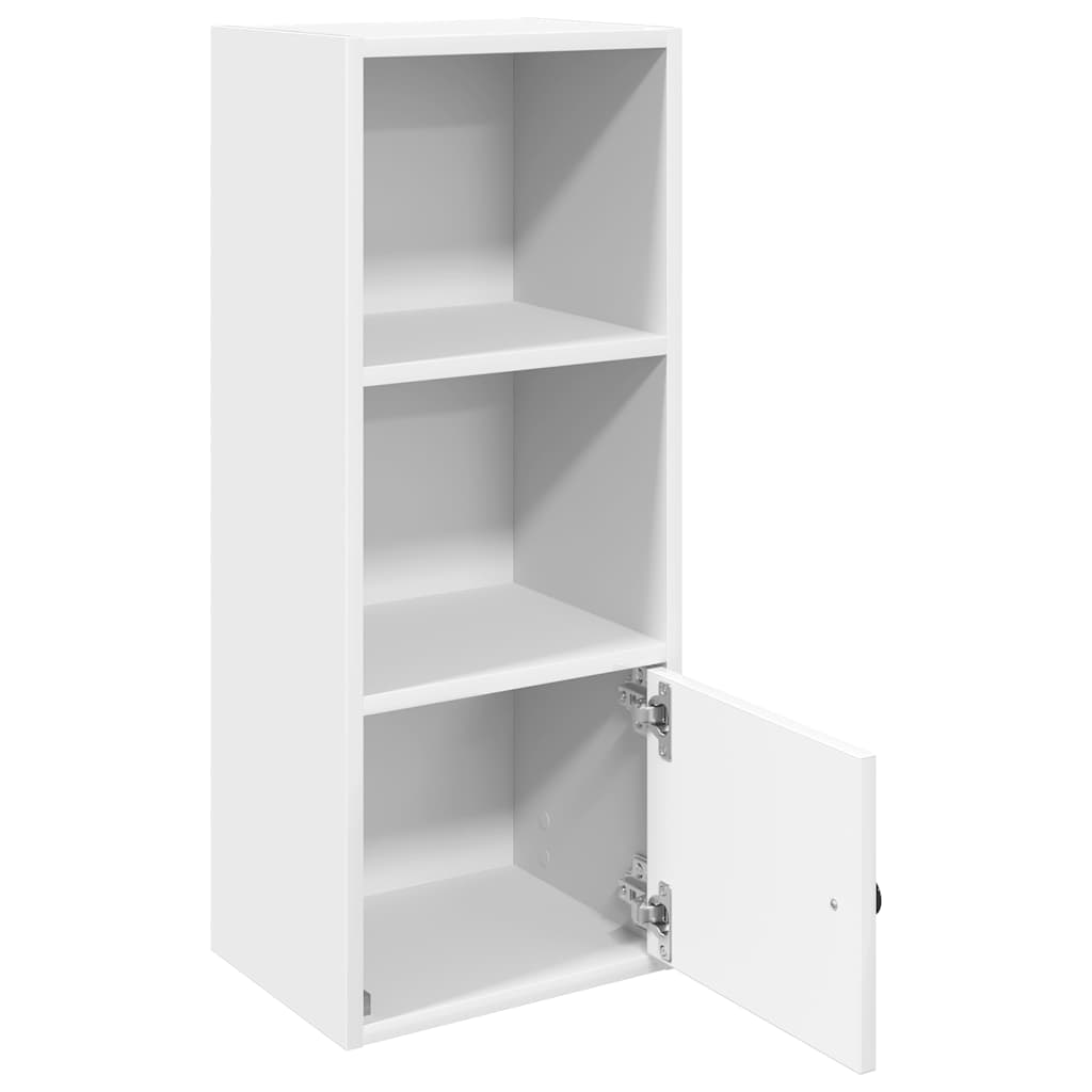 Boekenkast 31x24x77 cm bewerkt hout wit