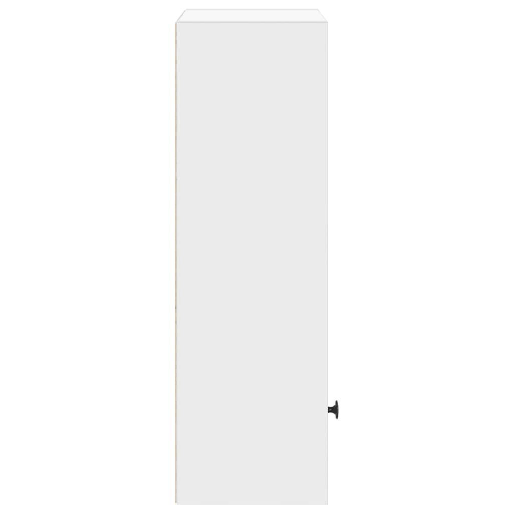 Boekenkast 31x24x77 cm bewerkt hout wit