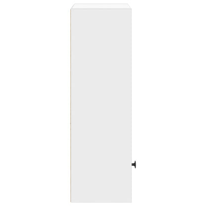 Boekenkast 31x24x77 cm bewerkt hout wit