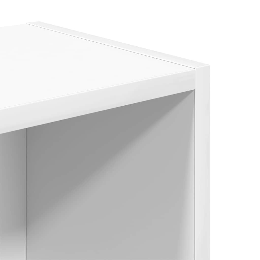 Boekenkast 31x24x77 cm bewerkt hout wit