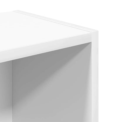 Boekenkast 31x24x77 cm bewerkt hout wit