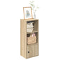 Boekenkast 31x24x77 cm bewerkt hout sonoma eikenkleurig