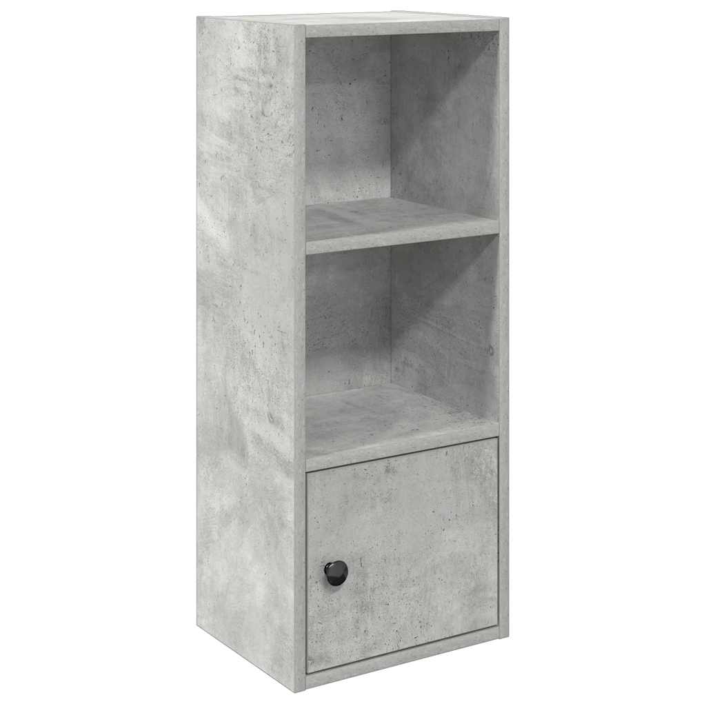 Boekenkast 31x24x77 cm bewerkt hout betongrijs