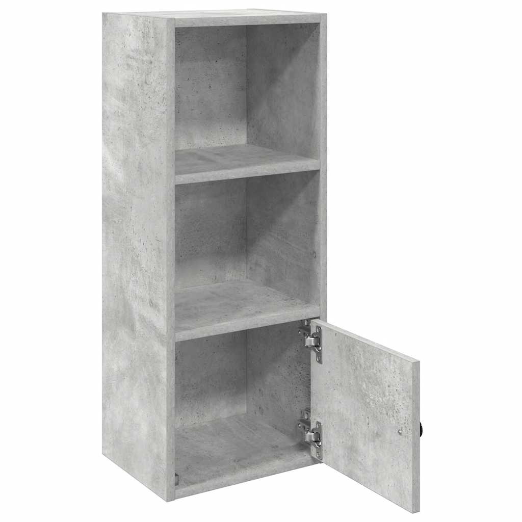 Boekenkast 31x24x77 cm bewerkt hout betongrijs