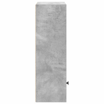 Boekenkast 31x24x77 cm bewerkt hout betongrijs
