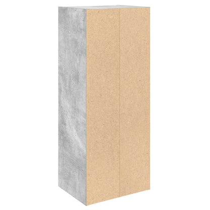 Boekenkast 31x24x77 cm bewerkt hout betongrijs