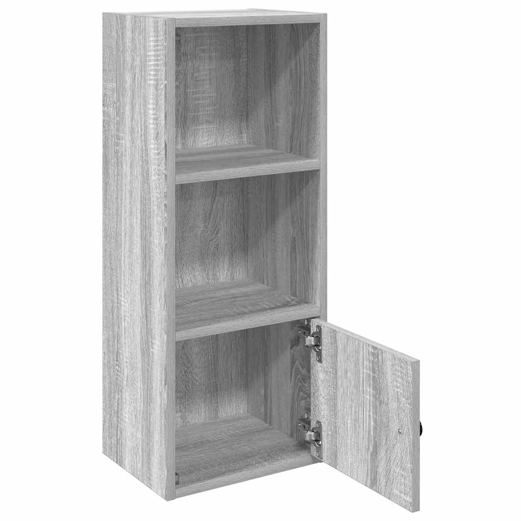 Boekenkast 31x24x77 cm bewerkt hout grijs sonoma eikenkleurig