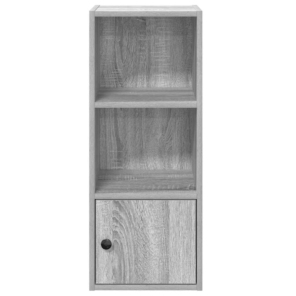 Boekenkast 31x24x77 cm bewerkt hout grijs sonoma eikenkleurig