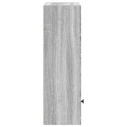 Boekenkast 31x24x77 cm bewerkt hout grijs sonoma eikenkleurig