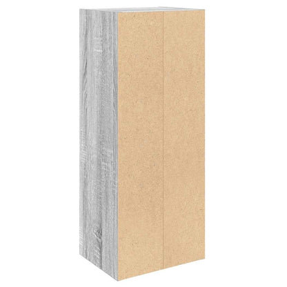 Boekenkast 31x24x77 cm bewerkt hout grijs sonoma eikenkleurig