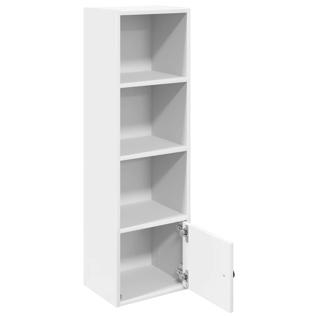 Boekenkast 31x24x102 cm bewerkt hout wit