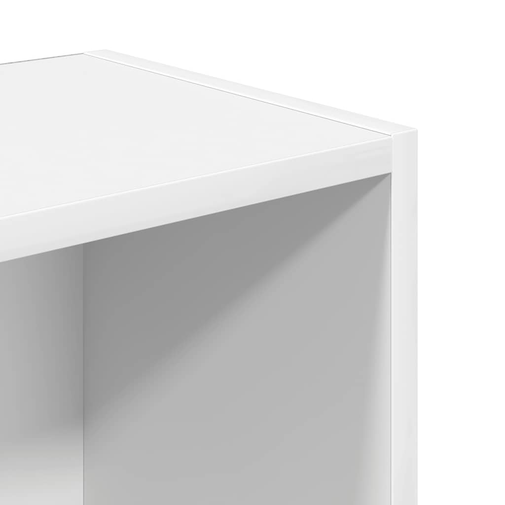 Boekenkast 31x24x102 cm bewerkt hout wit